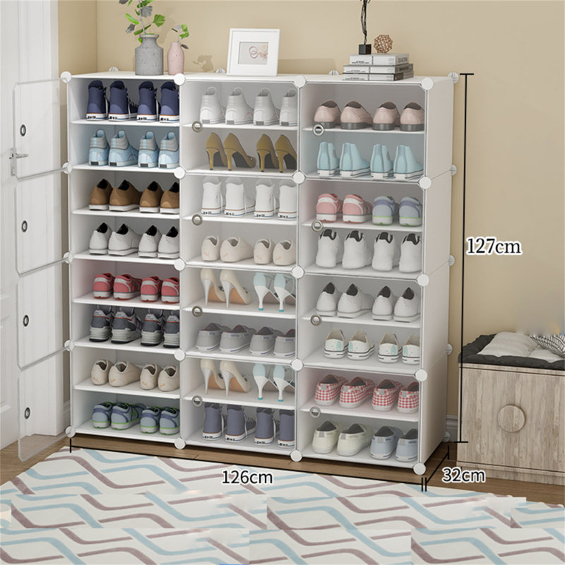 Rebrilliant 48 Pair Shoe Storage Cabinet Reviews Wayfair